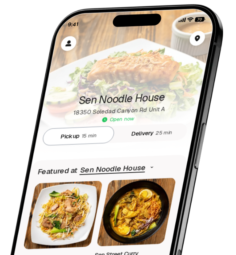 Sen Noodle House app preview